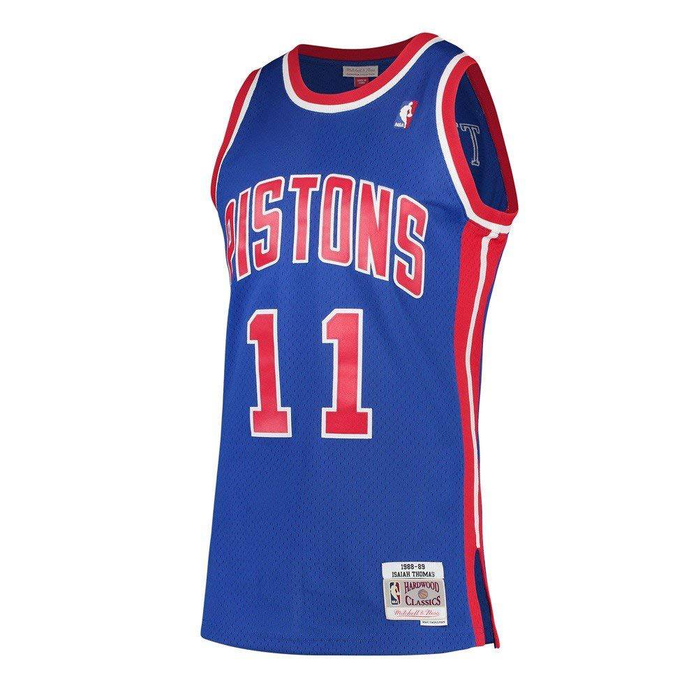 Isiah Thomas Detroit Pistons Mitchell & Ness 1988-89 Hardwood Classics Swingman Jersey for Men product image 2, provided for