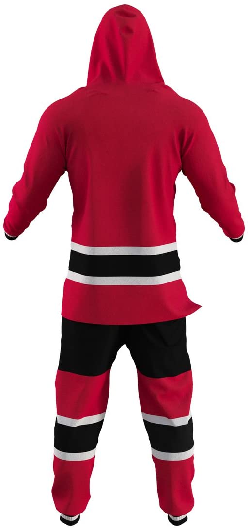 Chicago Blackhawks Ice Team Color Hockey Sockey Onsie product image 2, provided for visual reference and product detail