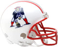 Riddell New England Patriots 1982-89 White VSR4 Mini Helmet product image 1, provided for visual reference and product