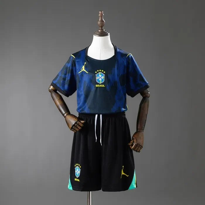 Kids Brazil Away Jersey 2026 World Cup Football Kit Soccer product image 1