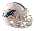 Miami Dolphins Speed Mini Football Helmet product image 1, provided for visual reference and product detail review