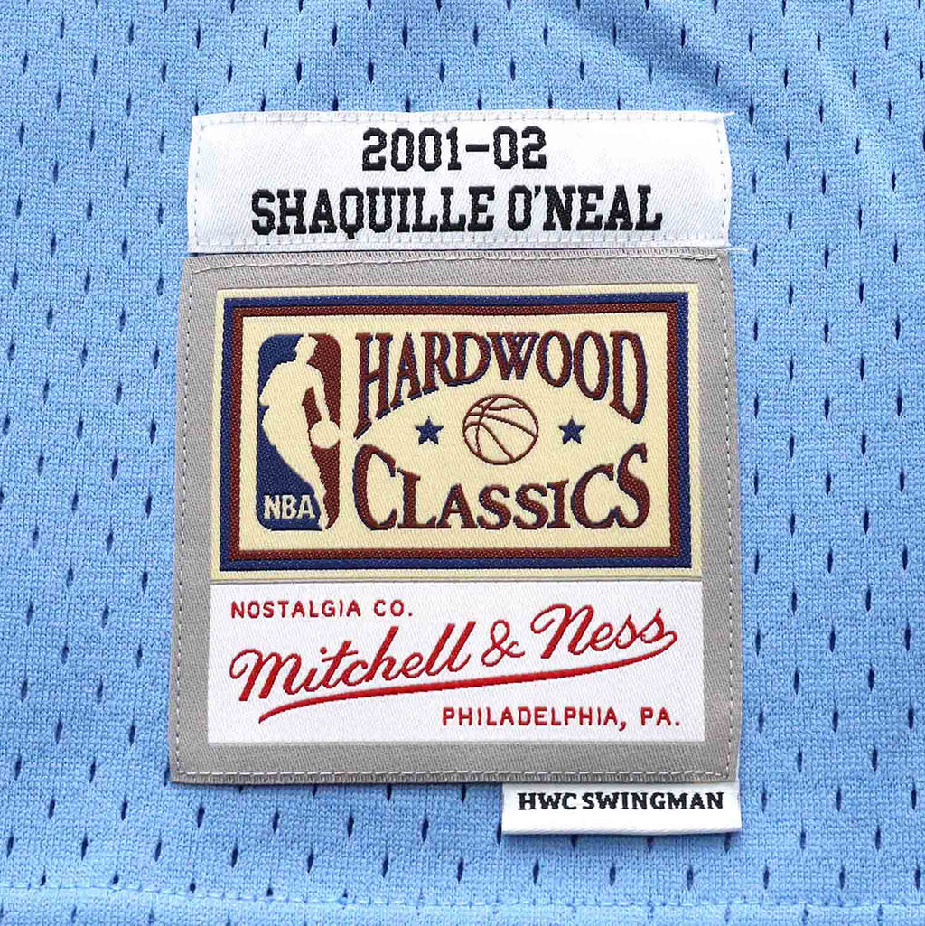 Shaquille O'Neal Los Angeles Lakers Mitchell & Ness 2001-02 Hardwood Classics Swingman Jersey - Powder Blue for Men product
