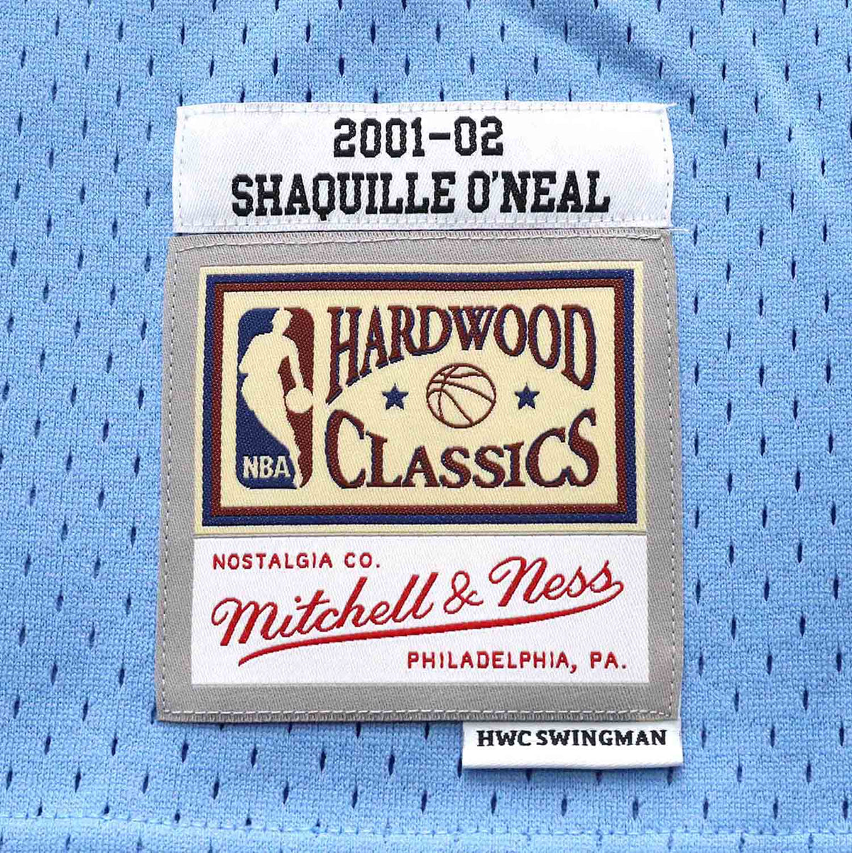 Shaquille O'Neal Los Angeles Lakers Mitchell & Ness 2001-02 Hardwood Classics Swingman Jersey - Powder Blue for Men product