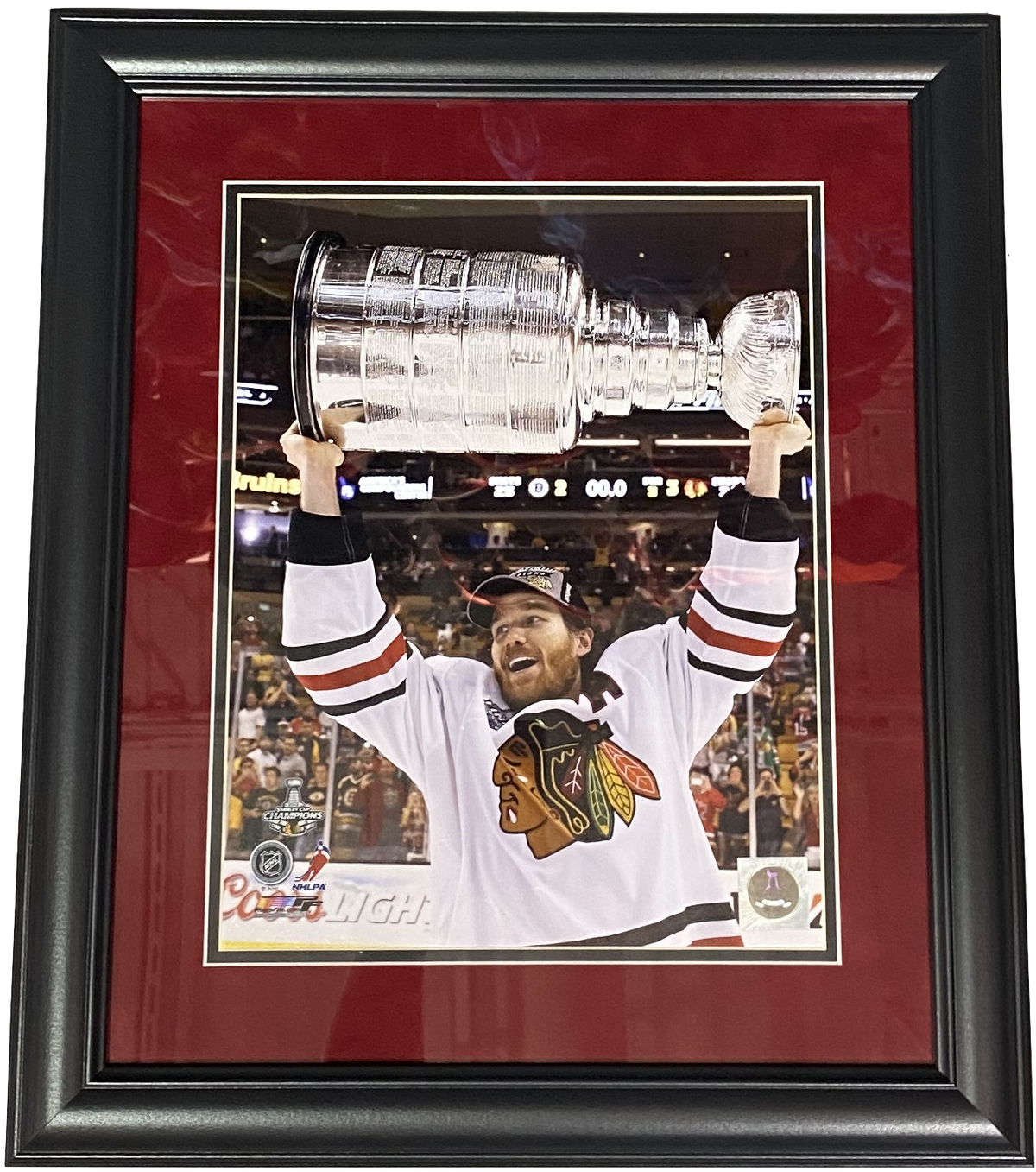 Chicago Blackhawks Duncan Keith 2013 Stanley Cup 18" x 21" Framed Photo product image 1, provided for visual reference and