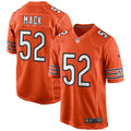 Chicago Bears Khalil Mack Nike Orange Game Jersey for Men product image 1, provided for visual reference and product detail
