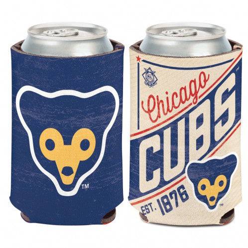 Chicago Cubs Cooperstown Collection 2 Sided Baseball Seam 12 oz. Can Cooler By Wincraft product image 1, provided for visual