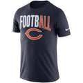 Chicago Bears Nike Sideline All Football Performance T-Shirt – Navy product image 1, provided for visual reference and