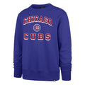 '47 Brand Chicago Cubs Slate Royal Blue Grounder Headline Crew Neck Sweatshirt for Men product image 1, provided for visual