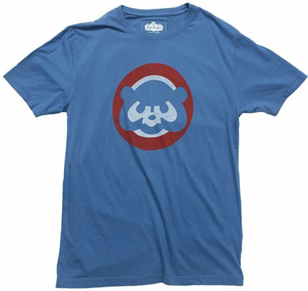 Chicago Cubs Distressed 1984 Logo Vintage Brass Tacks T-Shirt By Red Jacket for Men product image 2, provided for visual