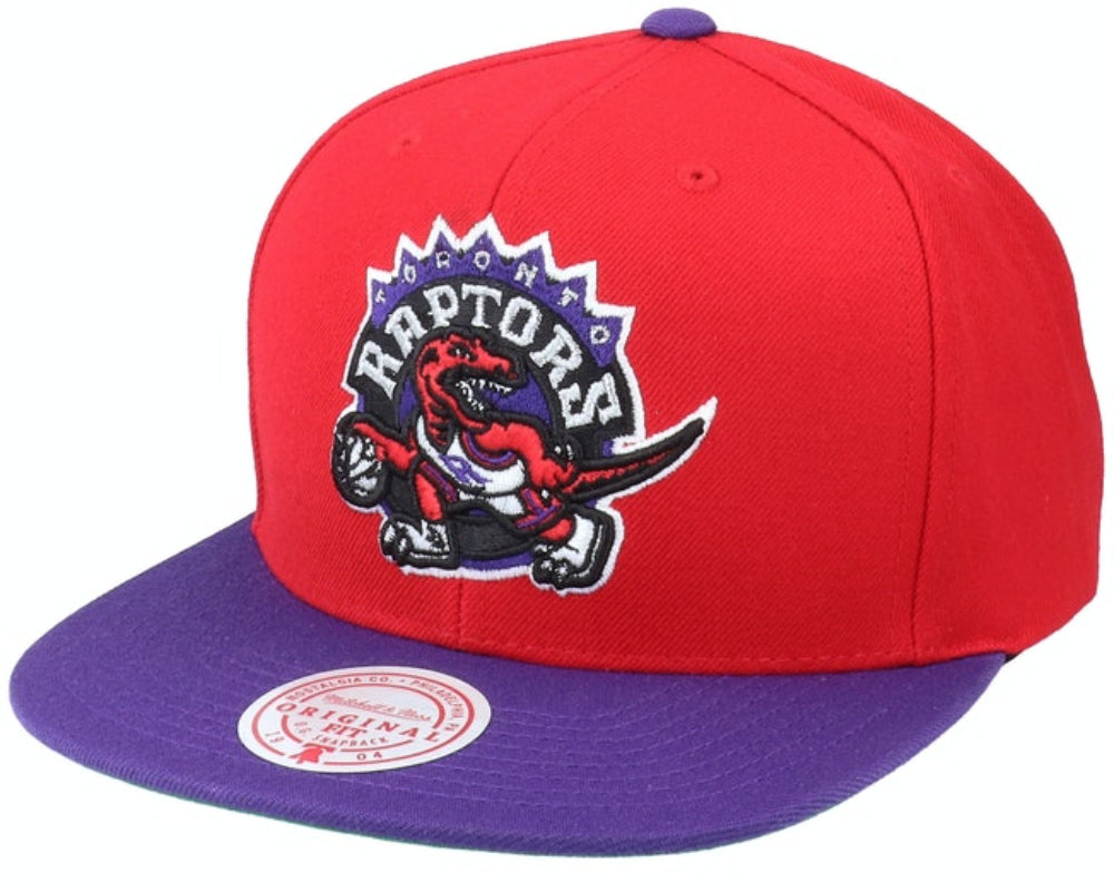 Mitchell & Ness Toronto Raptors HWC Red/Purple Adjustable Snapback Hat for Men product image 1, provided for visual