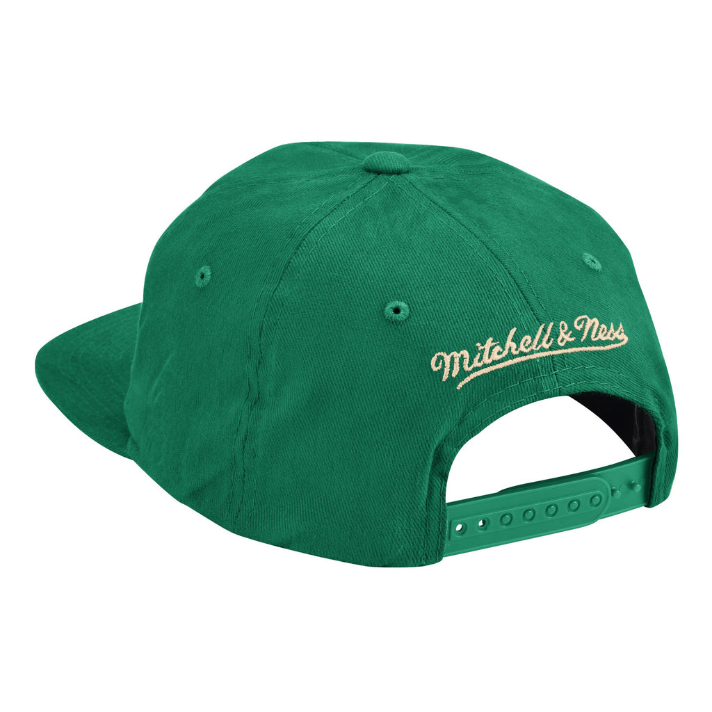 Mitchell & Ness Boston Celtics Vintage 2 Green Snapback Cap product image 2, provided for visual reference and product