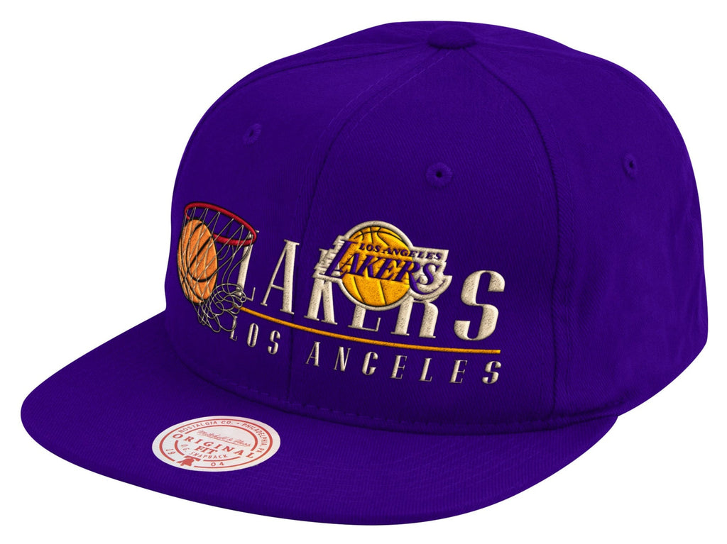 Mitchell & Ness Los Angeles Lakers Vintage 2 Purple Snapback Cap product image 1, provided for visual reference and product