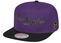 Los Angeles Lakers Mitchell & Ness NBA 17x City Champs Snapback Hat product image 1, provided for visual reference and