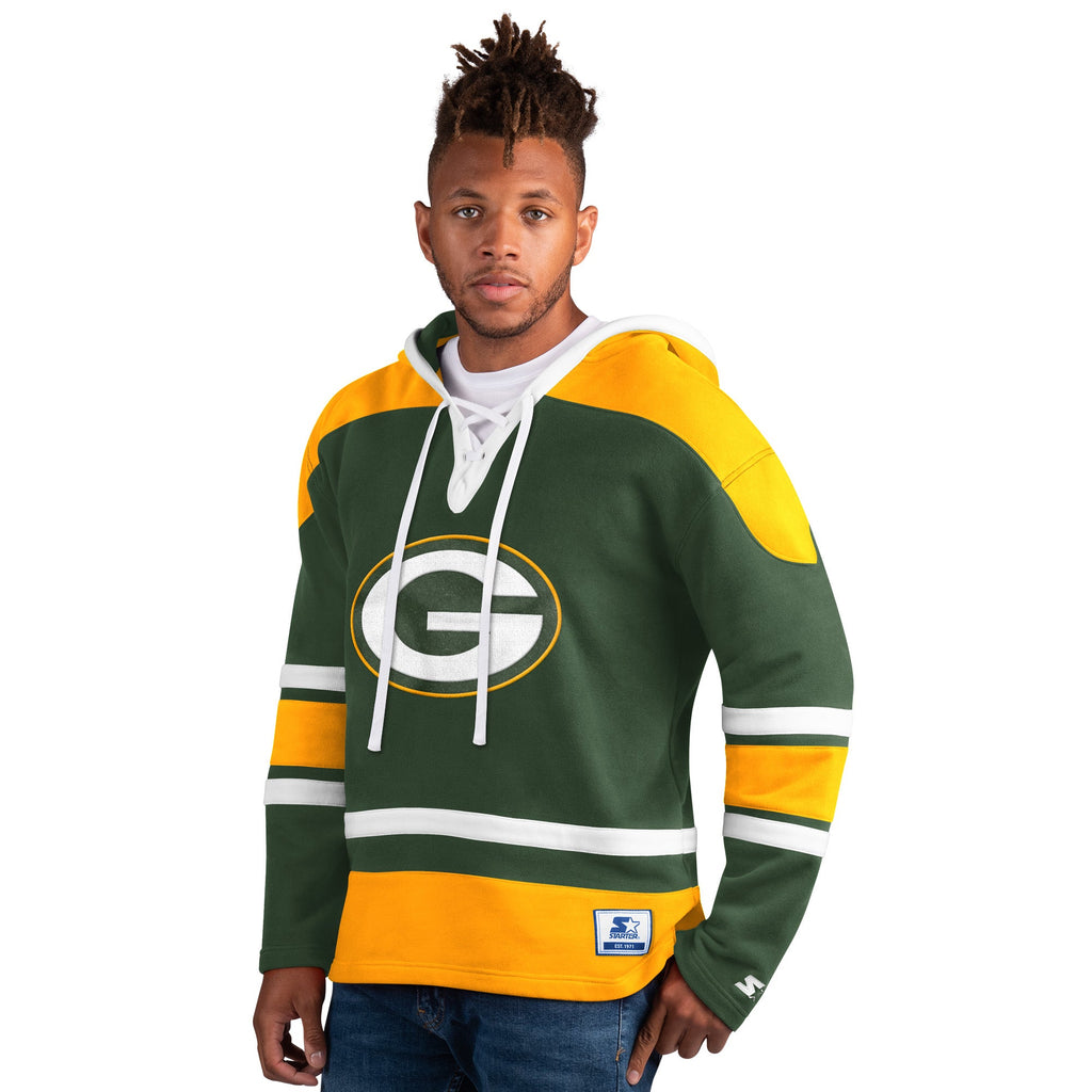 Green Bay Packers Starter Timeout Hoodie for Men product image 1, provided for visual reference and product detail review