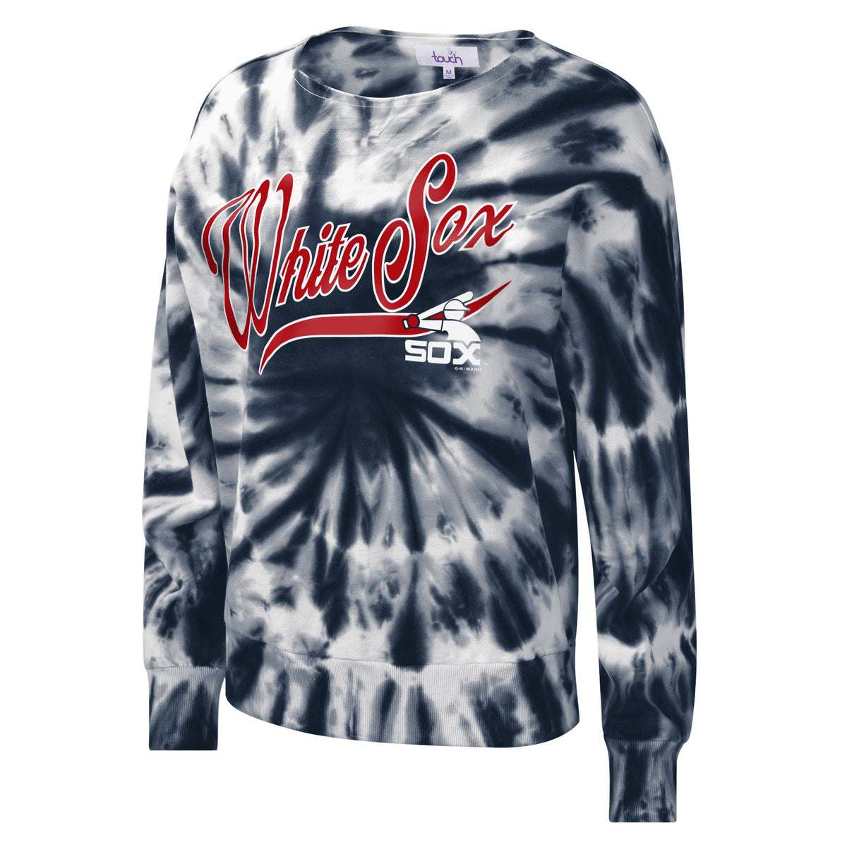 Chicago White Sox Cooperstown Collection Tie Dye Navy Fleece Pullover for Women product image 1, provided for visual