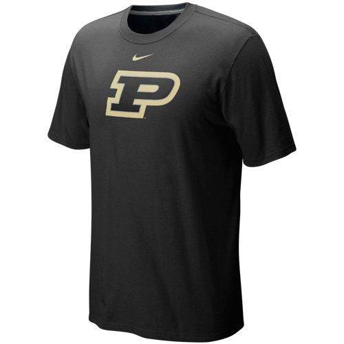 NIKE NCAA Purdue Boilermakers Classic Logo T-shirt - Black product image 1, provided for visual reference and product detail