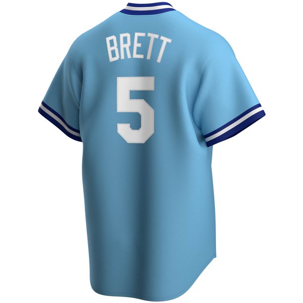 Kansas City Royals George Brett Nike Light Blue Road Cooperstown Collection Team Jersey for Men product image 3, provided