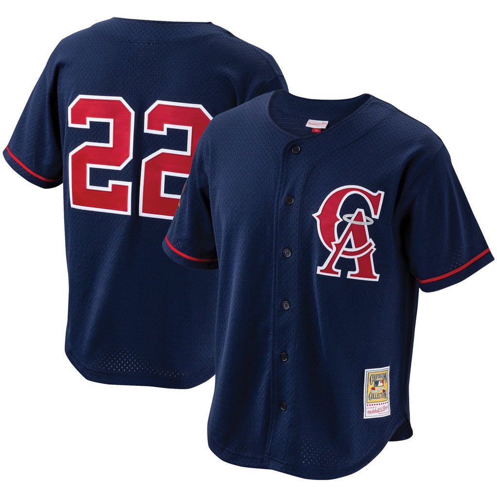 Bo Jackson California Angels Mitchell & Ness Cooperstown Collection Authentic Batting Practice Jersey - Navy for Men product