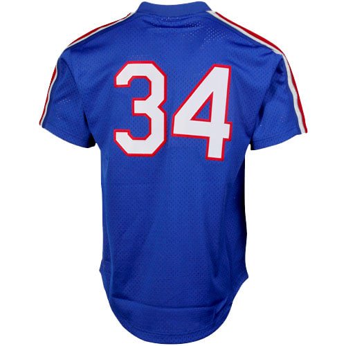 Mitchell & Ness Nolan Ryan Royal Texas Rangers 1989 Authentic Cooperstown Collection Mesh Batting Practice Jersey for Men