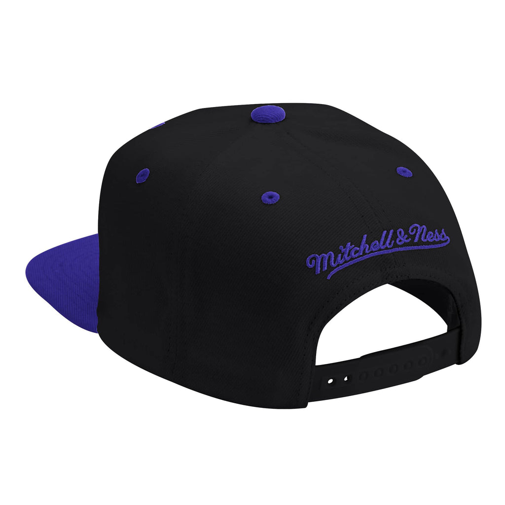 Mitchell & Ness Los Angeles Lakers Black/Purple XL Pop Team Adjustable Snapback Hat product image 2, provided for visual