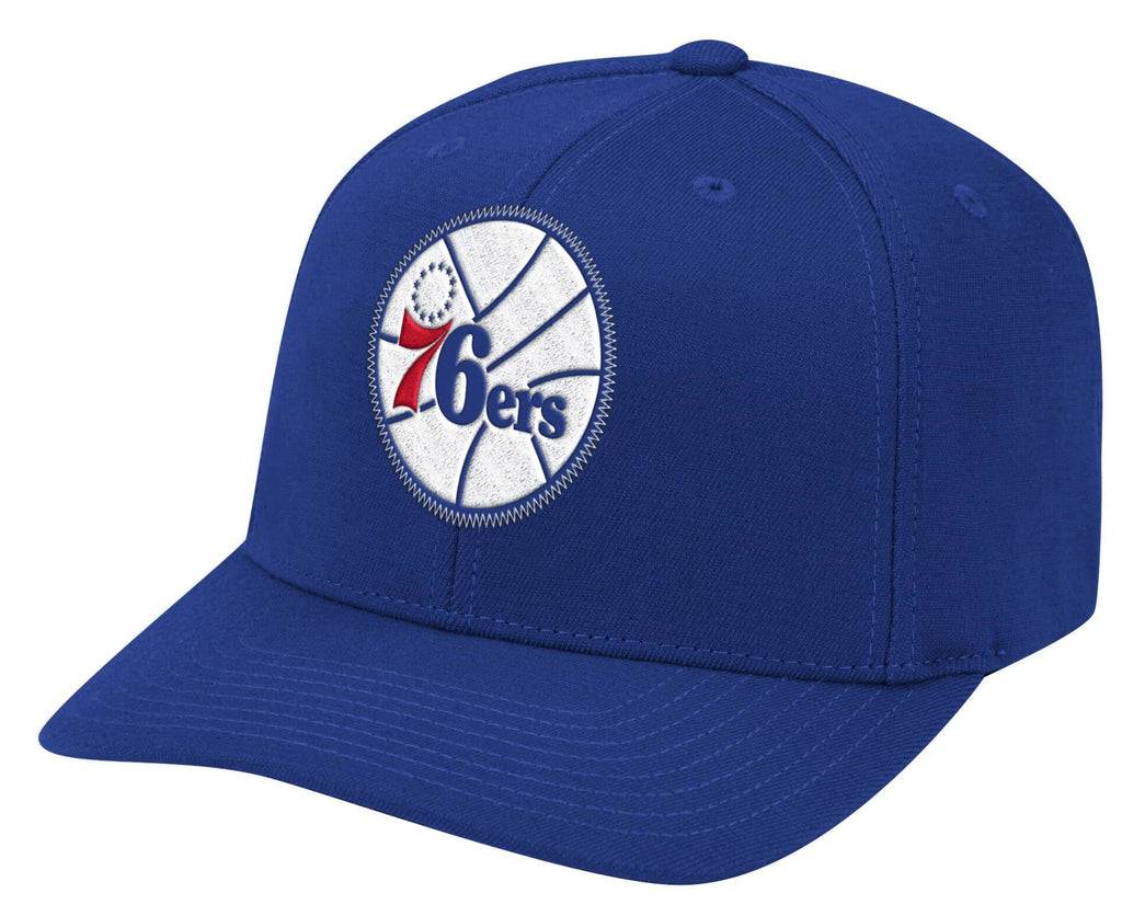 Mens NBA Philadelphia 76ers Royal Zigm Zagm Stretch Snapback Hat By Mitchell And Ness product image 1, provided for visual