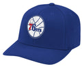 Mens NBA Philadelphia 76ers Royal Zigm Zagm Stretch Snapback Hat By Mitchell And Ness product image 1, provided for visual