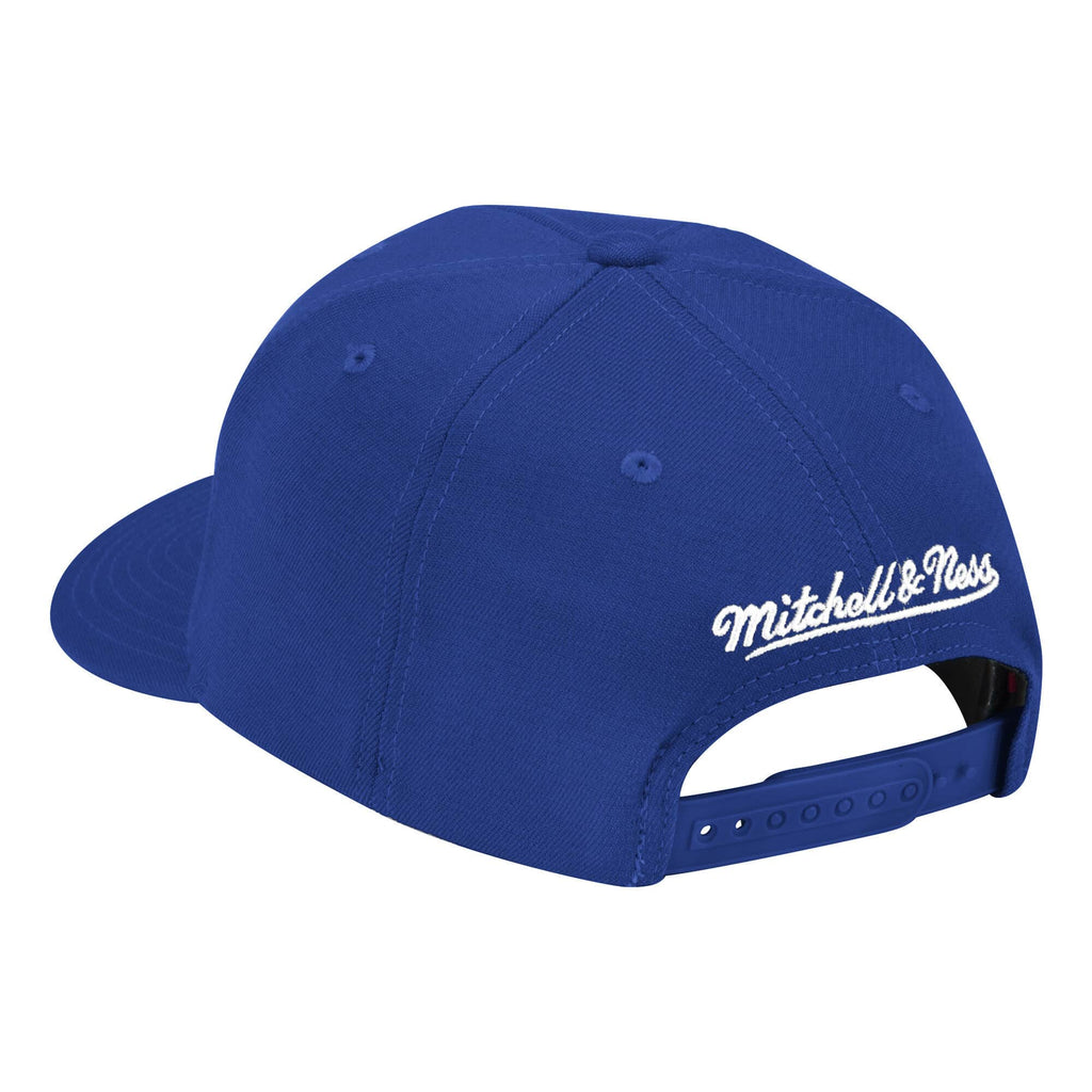 Mens NBA Philadelphia 76ers Royal Zigm Zagm Stretch Snapback Hat By Mitchell And Ness product image 2, provided for visual