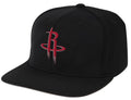 NBA Houston Rockets Black Downtime Classic Redline Snapback Snapback Hat By Mitchell And Ness product image 1, provided for