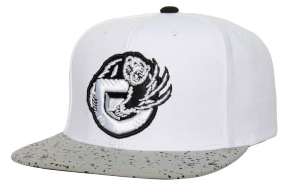 Vancouver Grizzlies Mitchell & Ness NBA Cement Top HWC Snapback Hat for Men product image 1, provided for visual reference