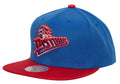 Detroit Pistons Mitchell & Ness Hardwood Classics Reload 2.0 Snapback Hat - Royal/Red product image 1, provided for visual