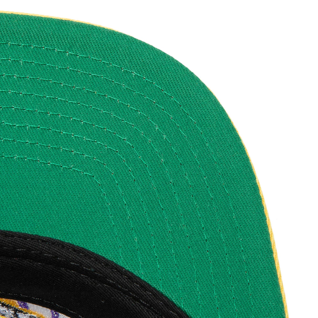 Utah Jazz Mitchell & Ness Purple/Gold Hardwood Classics Reload 2.0 Snapback Adjustable Hat for Men product image 4, provided