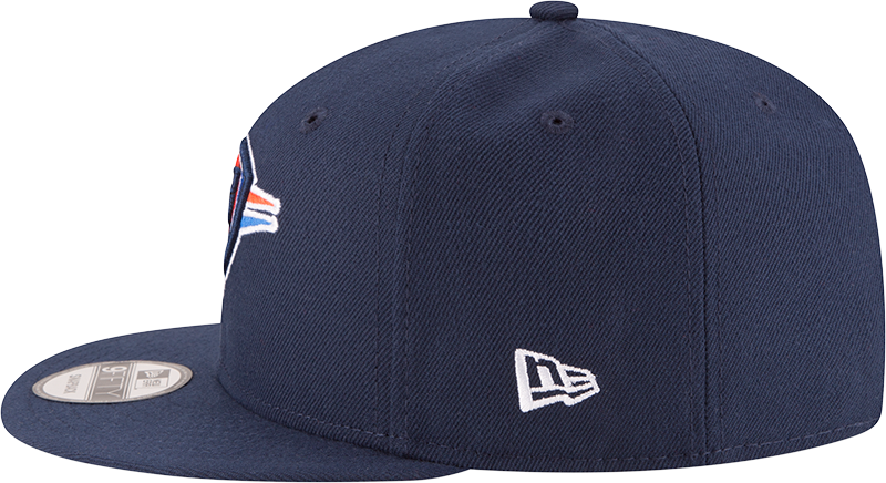 Men’s Oklahoma City Thunder Navy 9FIFTY Snapback Hat By New Era product image 4, provided for visual reference and product