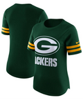 Green Bay Packers Nike Green Gear Up Modern Fan Performance T-Shirt for Women product image 1, provided for visual reference