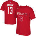 Mens James Harden Houston Rockets Go To Name And Number T-Shirt product image 1, provided for visual reference and product