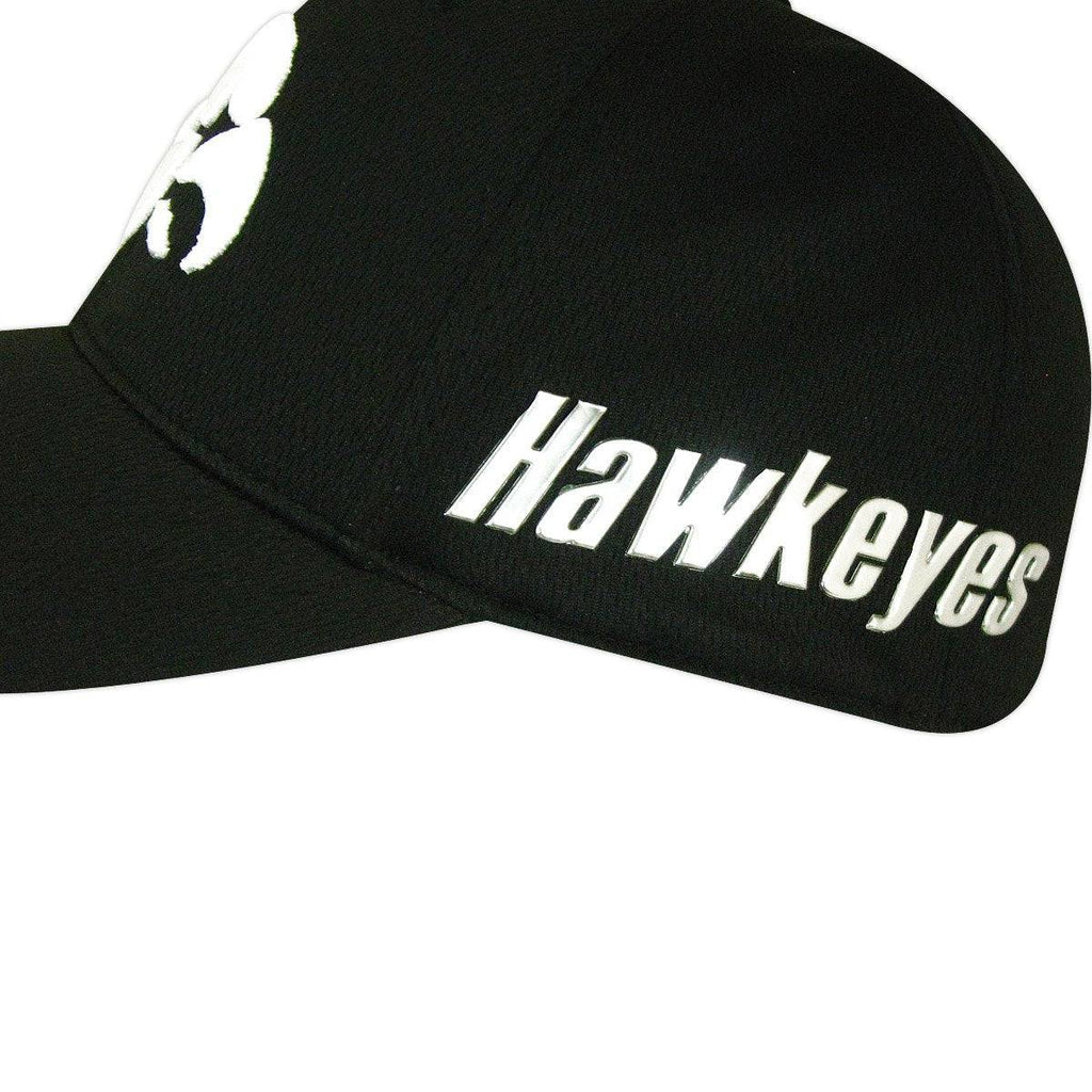 NCAA Iowa Hawkeyes Ultrasonic Black One Fit Flex Hat product image 3, provided for visual reference and product detail review