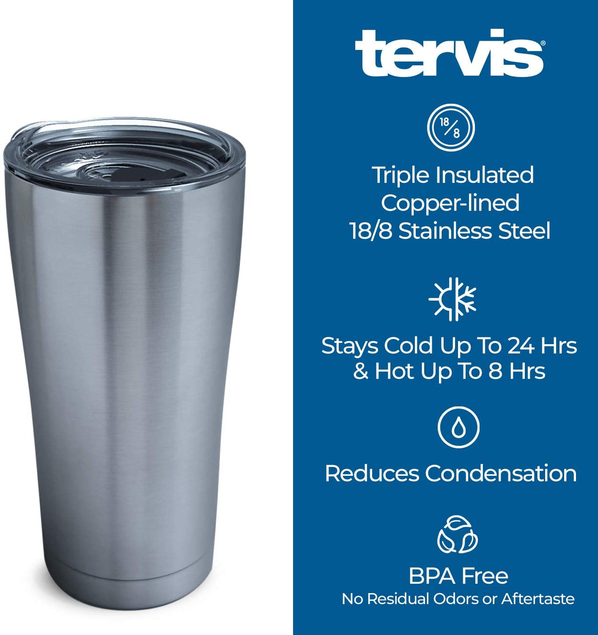 Wisconsin Badgers™ Blocked 20 oz. Stainless Steel Tumbler product image 4, provided for visual reference and product detail