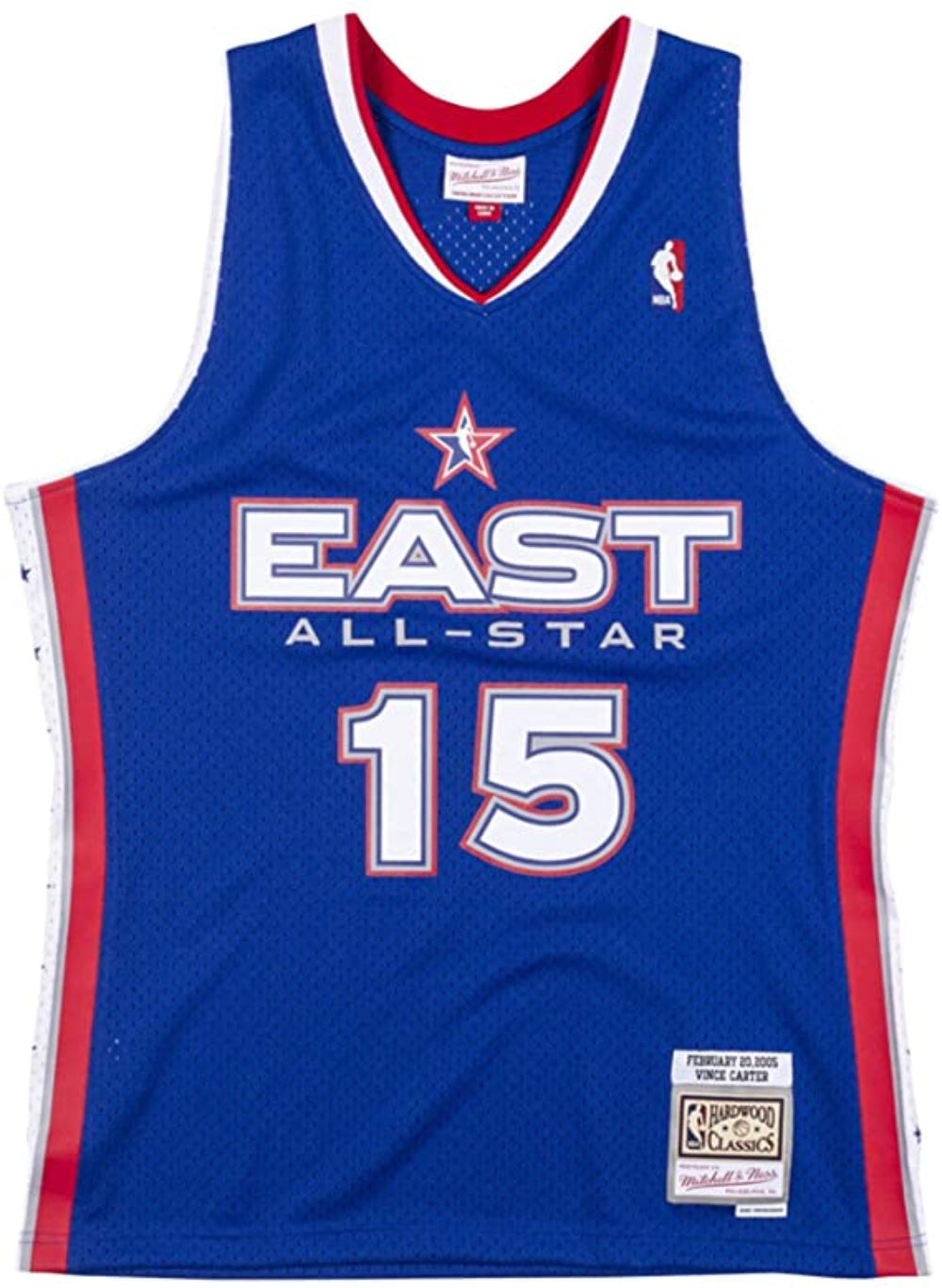 Vince Carter All-Star East 2005 Blue Swingman Replica Jersey for Men product image 1, provided for visual reference and
