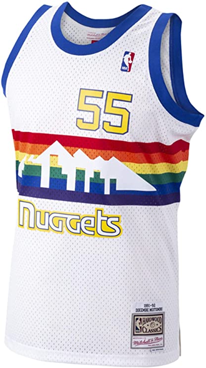 Mitchell & Ness Dikembe Mutombo Denver Nuggets Men White 1991-92 Swingman Jersey for Men product image 2, provided for