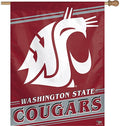 Washington State Cougars 27" x 37" Vertical Flag product image 1, provided for visual reference and product detail review