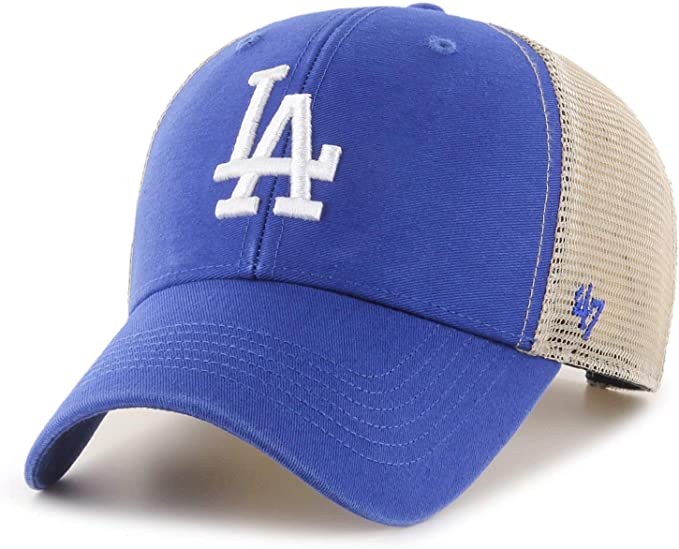 '47 Brand Los Angeles Dodgers Royal/Natural Flagship Wash Adjustable Mesh Back Hat product image 1, provided for visual
