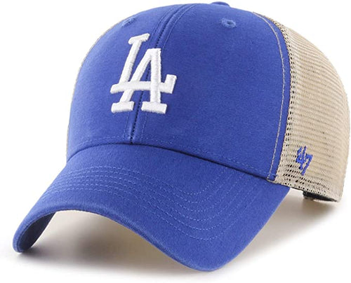'47 Brand Los Angeles Dodgers Royal/Natural Flagship Wash Adjustable Mesh Back Hat product image 1, provided for visual