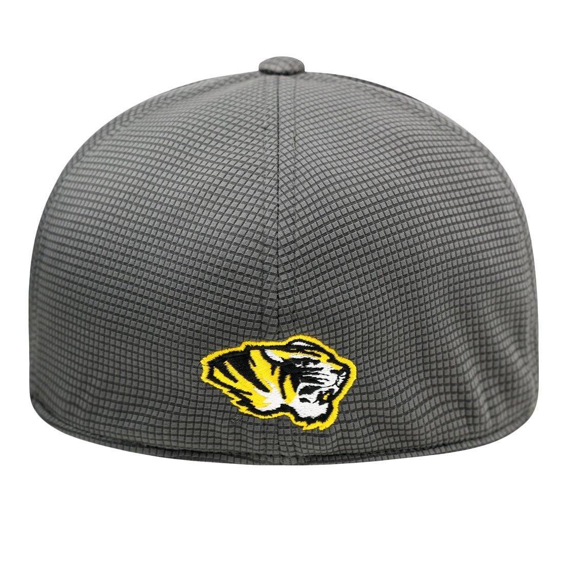 Missouri Tigers Gray Booster Plus One Fit Hat by Top of the World product image 2, provided for visual reference and product