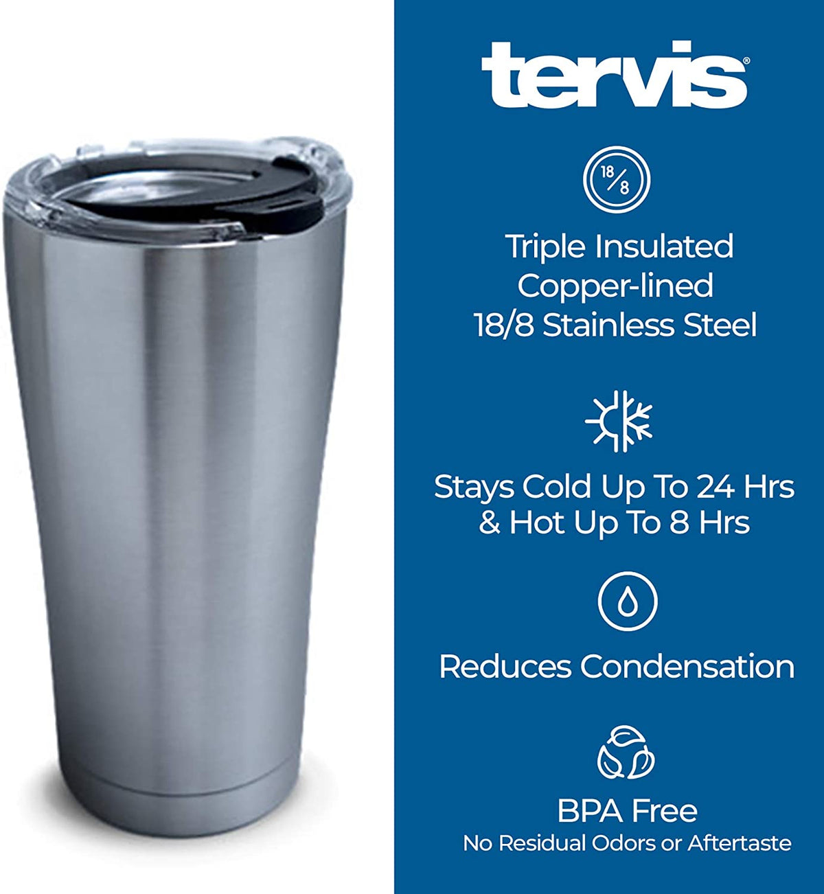Pittsburgh Steelers™ Touchdown 20 oz. Stainless Steel Tumbler By Tervis product image 3, provided for visual reference and