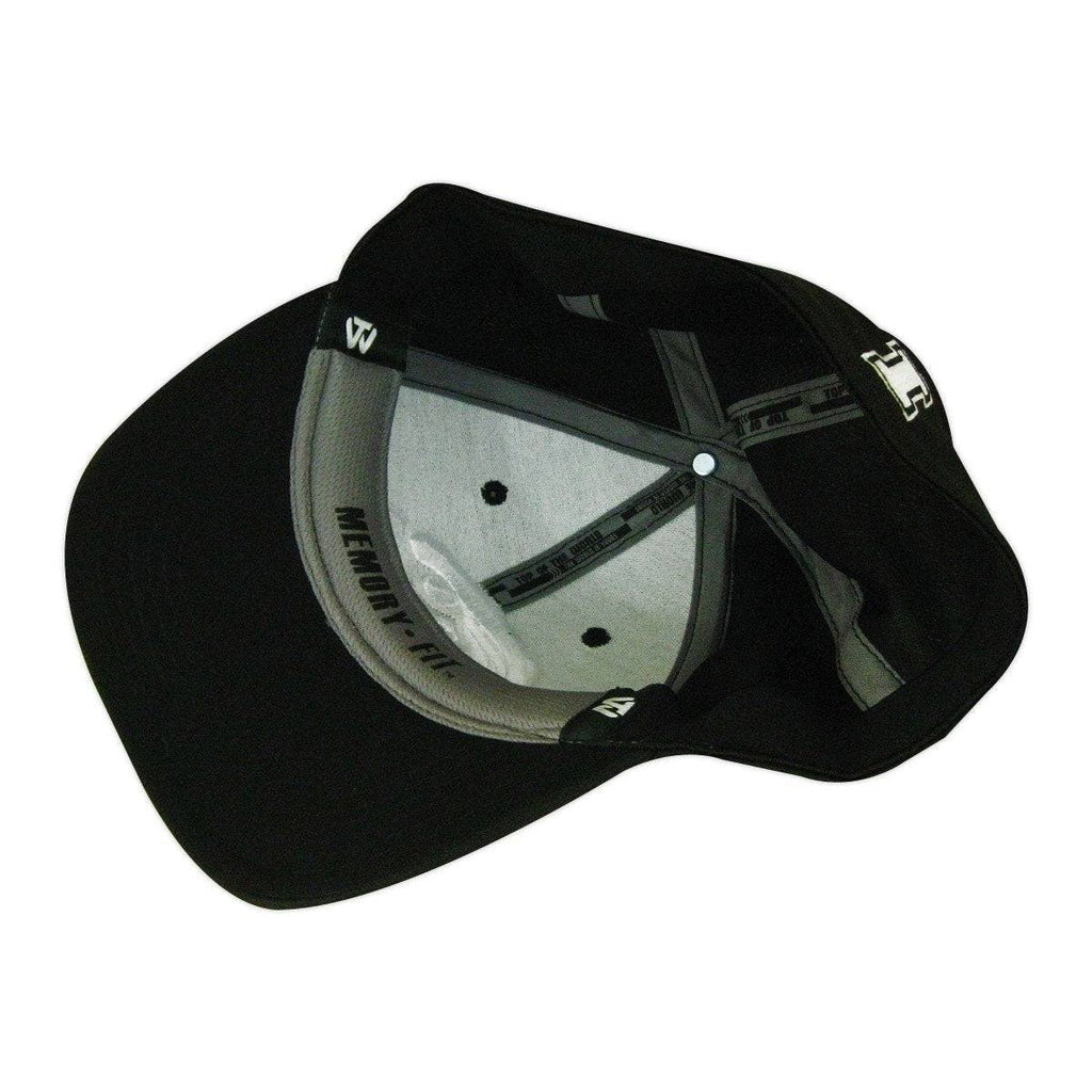 NCAA Iowa Hawkeyes Ultrasonic Black One Fit Flex Hat product image 6, provided for visual reference and product detail review