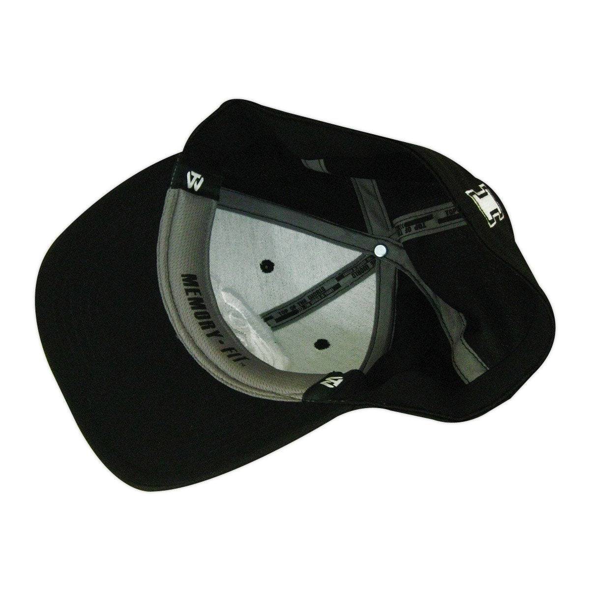 NCAA Iowa Hawkeyes Ultrasonic Black One Fit Flex Hat product image 6, provided for visual reference and product detail review