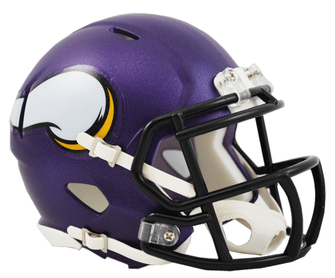 Minnesota Vikings Speed Mini Helmet product image 1, provided for visual reference and product detail review