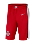 Nike NCAA Ohio State Buckeyes Red Basketball Shorts for Men product image 1, provided for visual reference and product