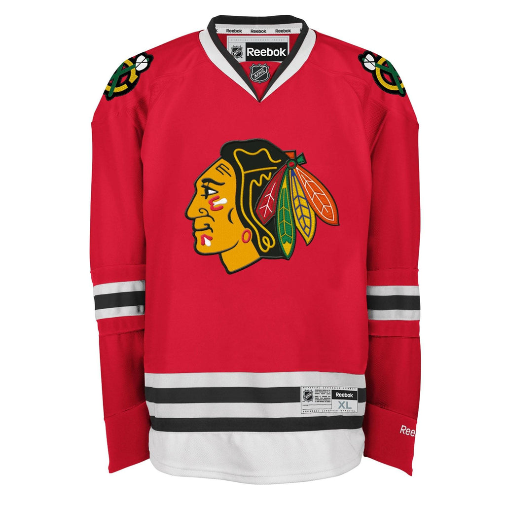 Reebok Chicago Blackhawks Mens Premier Home Jersey - Red product image 1, provided for visual reference and product detail