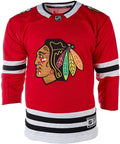 NHL Youth Chicago Blackhawks Premier Red Home Jersey product image 1, provided for visual reference and product detail review