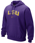 Nike Louisiana State University (LSU) Tigers Purple Club Fleece Pullover Hoodie for Men product image 1, provided for visual